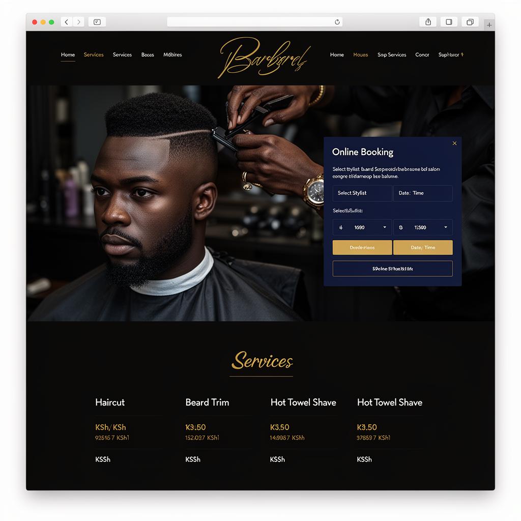 Salon & Barber Online Booking System