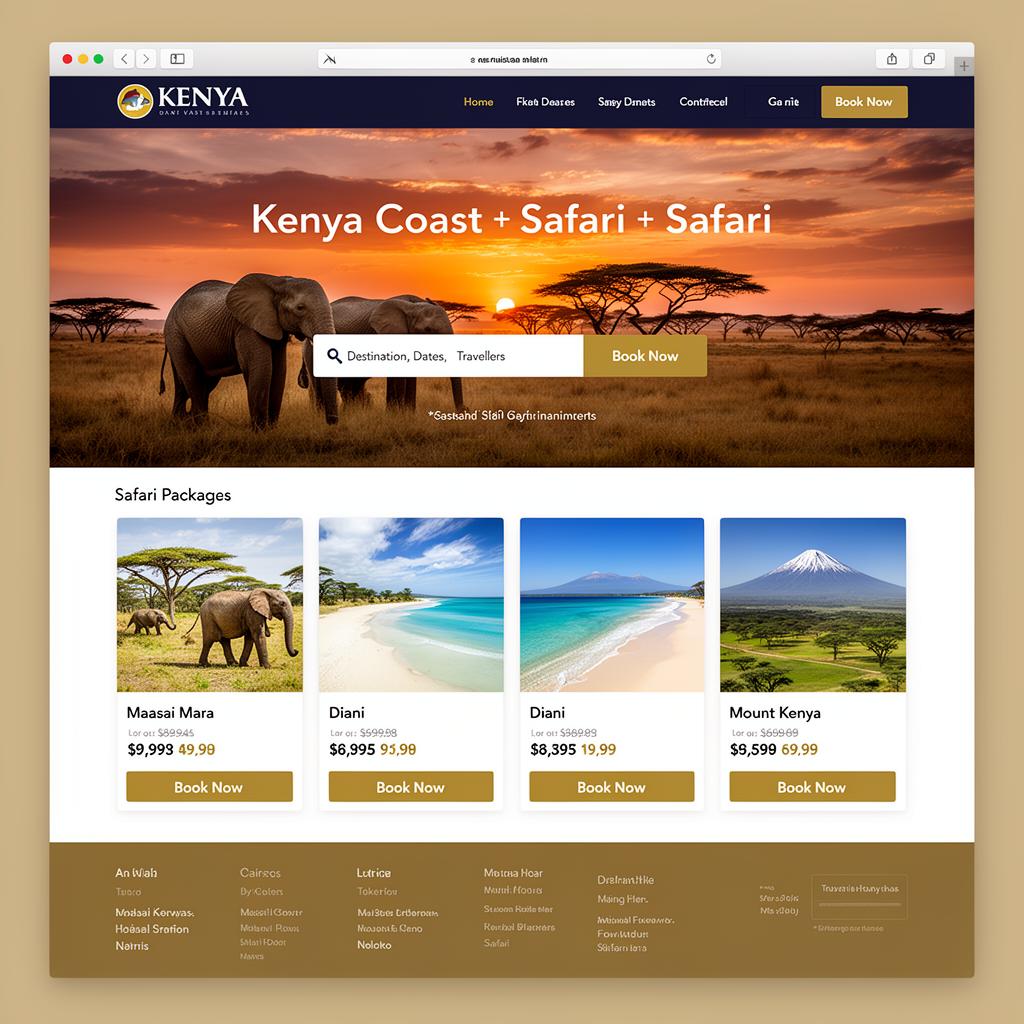 Tourism Booking System UI